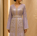 caftan velours lilac