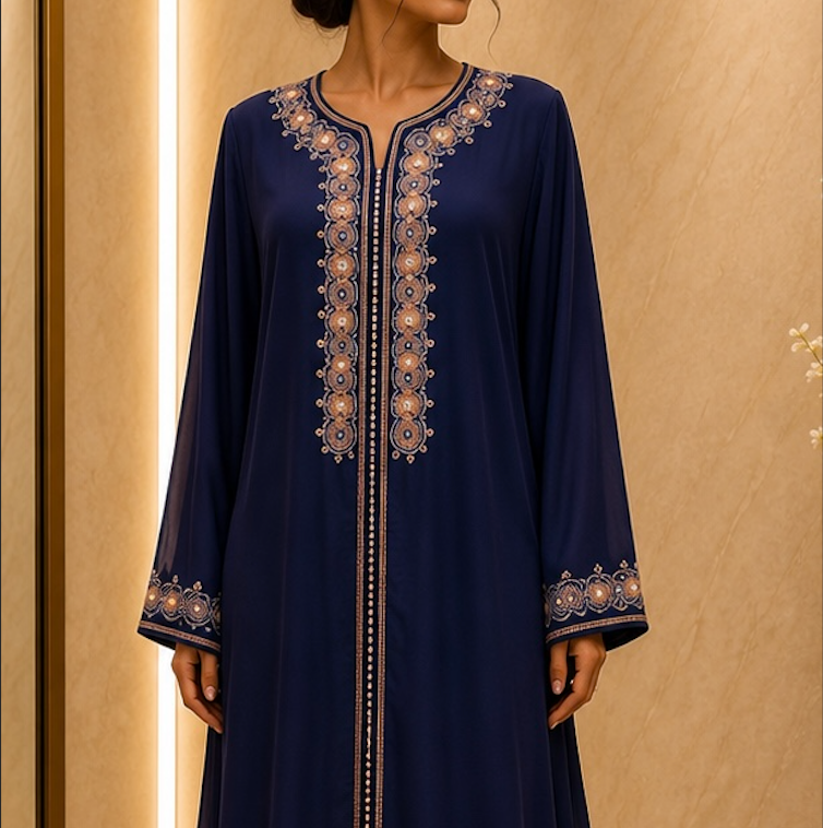 Caftan bleu marine