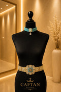 Bijoux traditionnels doré et bleu