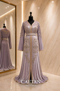 caftan velours lilac